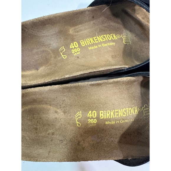 Birkenstock Madrid Unisex Sandals Slides Black Strap Buckle Women's Size 9 M7 L9 - Picture 10 of 13